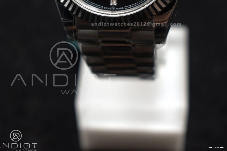 Bright 718 GSF Bracelet Black Weight 40 Gain on Crystal DayDate Dial SS President A 0316